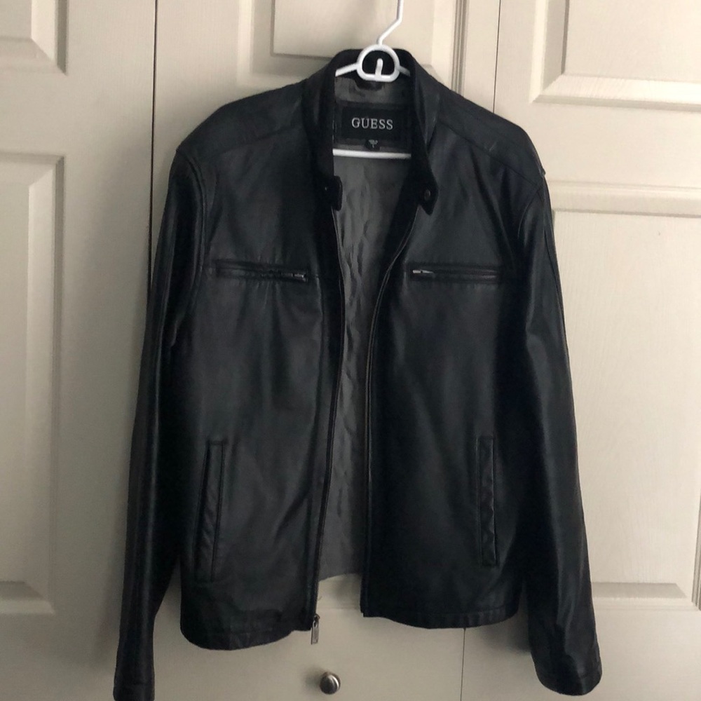 Guess Men’s Leather Jacket